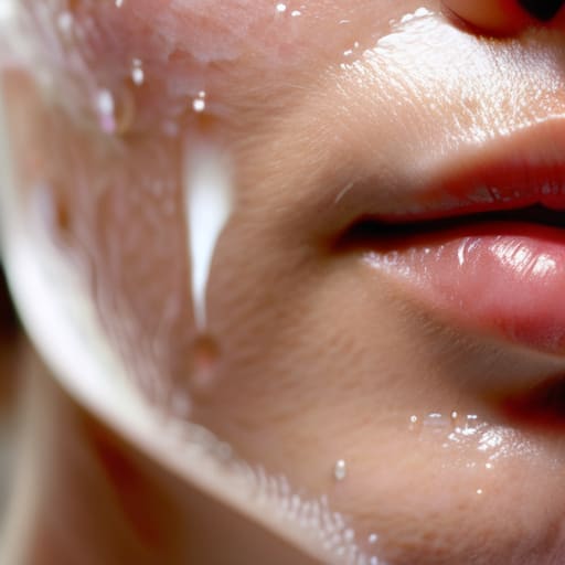 Managing skin peeling after facial exfoliation.