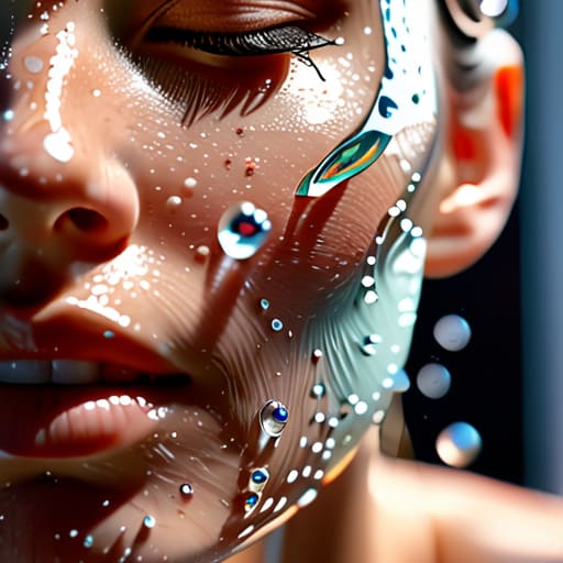 Step by step guide to face washing.